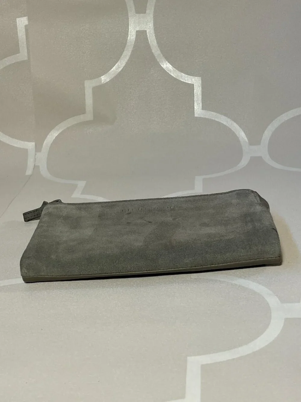 Liebeskind Dark Green Leather & Suede Bifold Wallet | Zip Coin Pockets